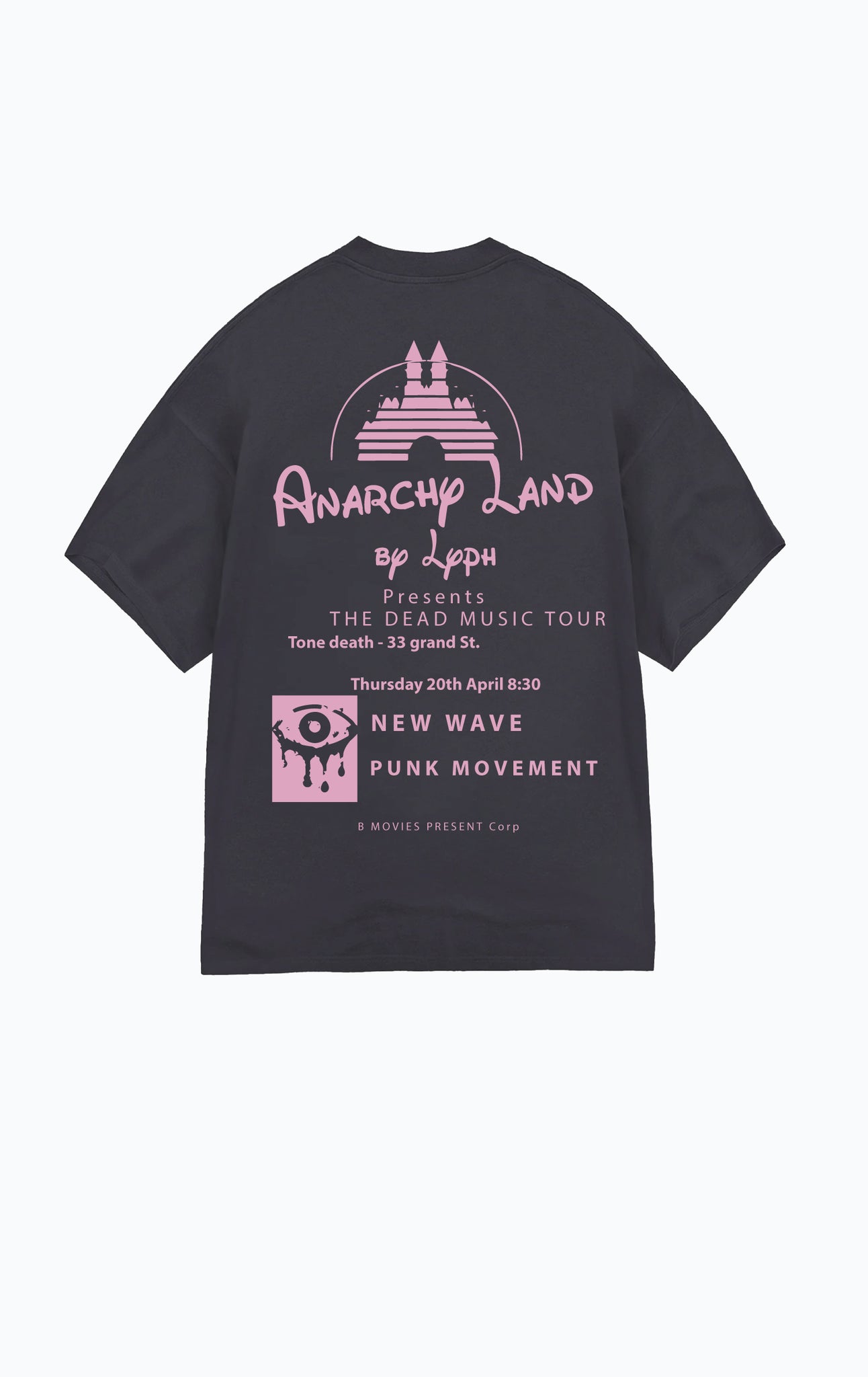 CASTLE T-SHIRT WASHED BLACK