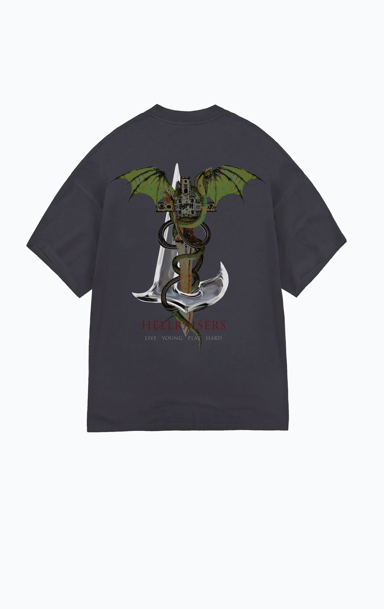 COBRA T-SHIRT WASHED BLACK