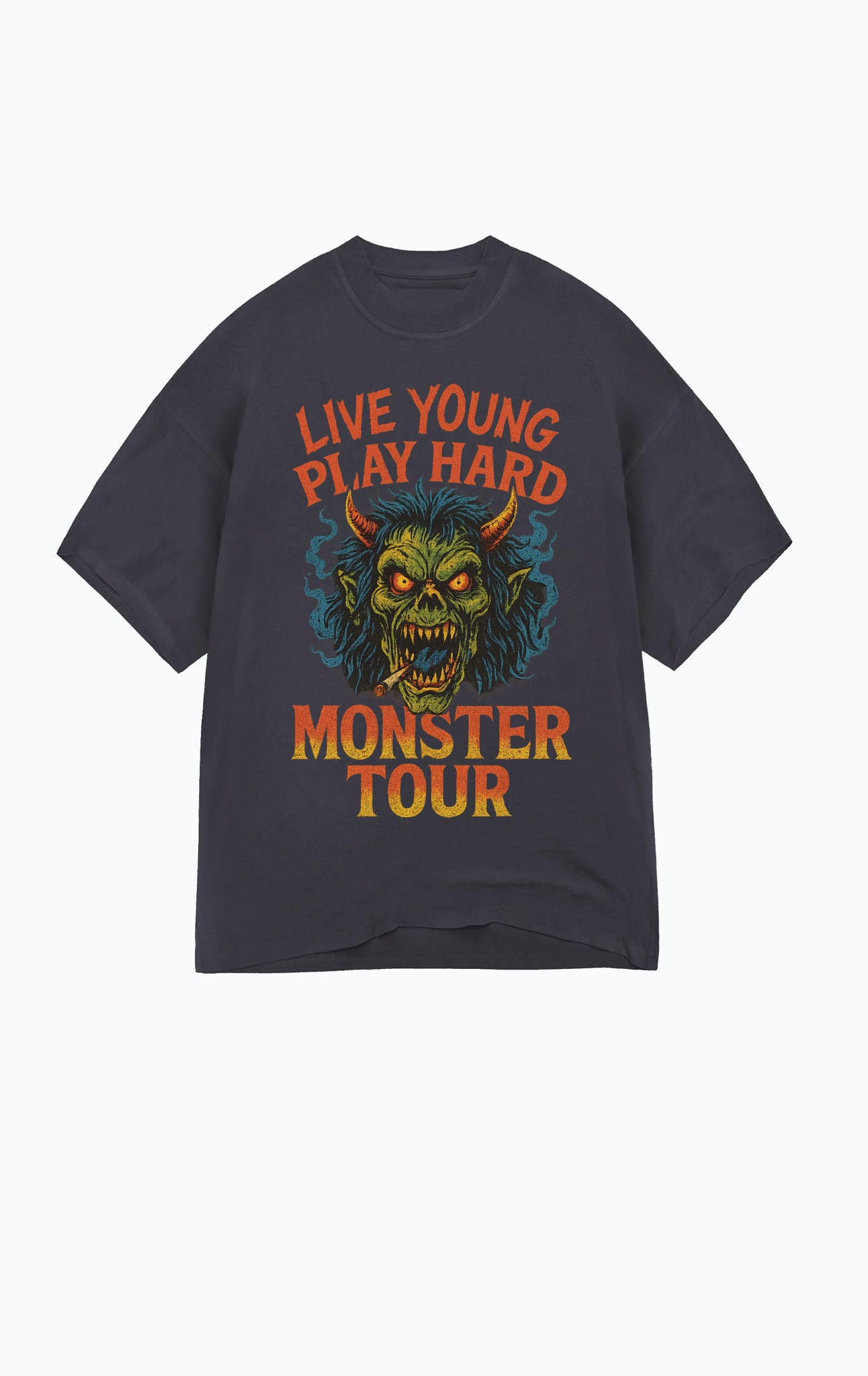 MONSTER T-SHIRT WASHED BLACK