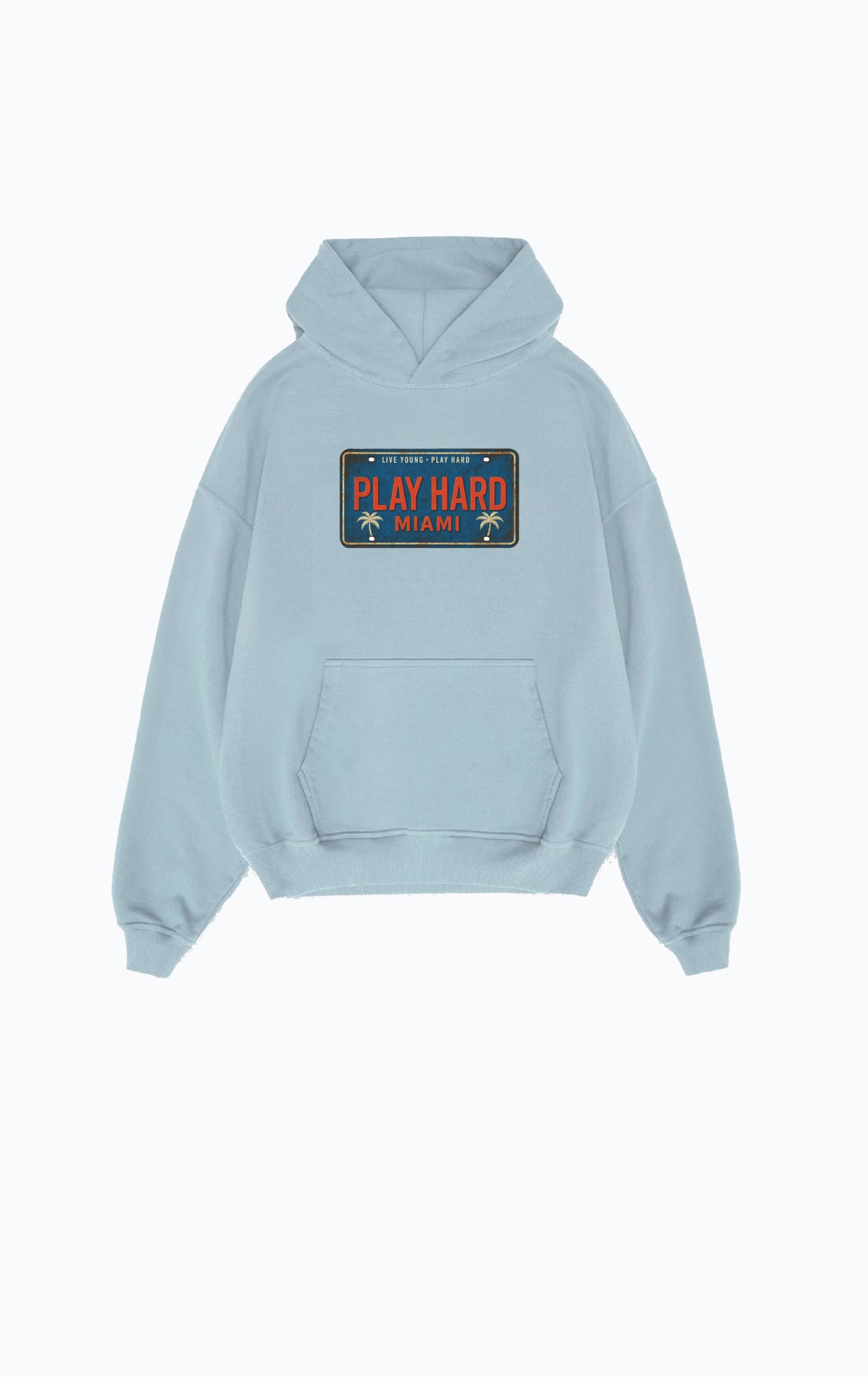 PLATE HOODY BLUE