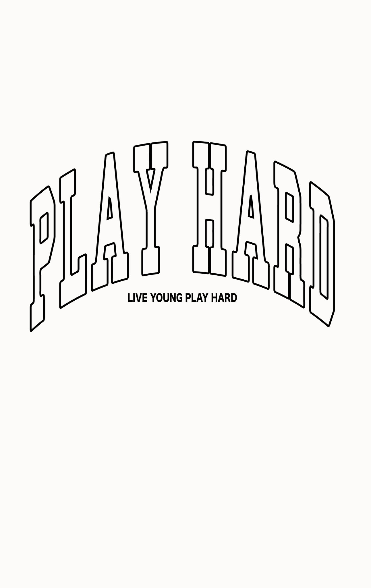 PLAY HARD T-SHIRT WHITE