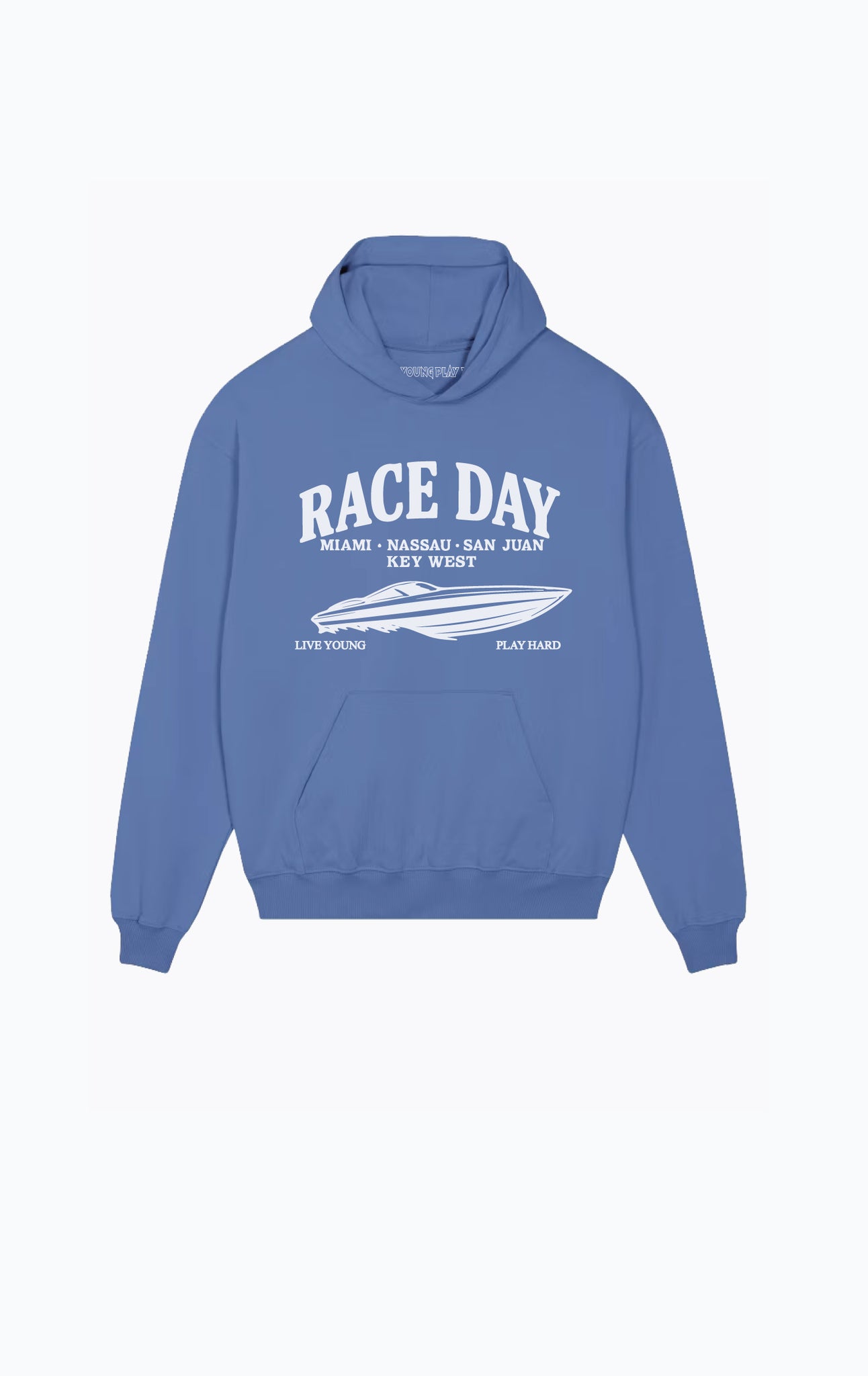 RACE DAY HOODY LT BLUE