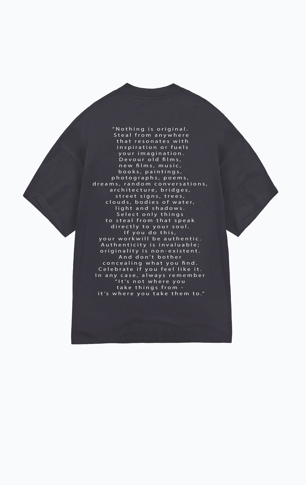 SKULL T-SHIRT WASHED BLACK