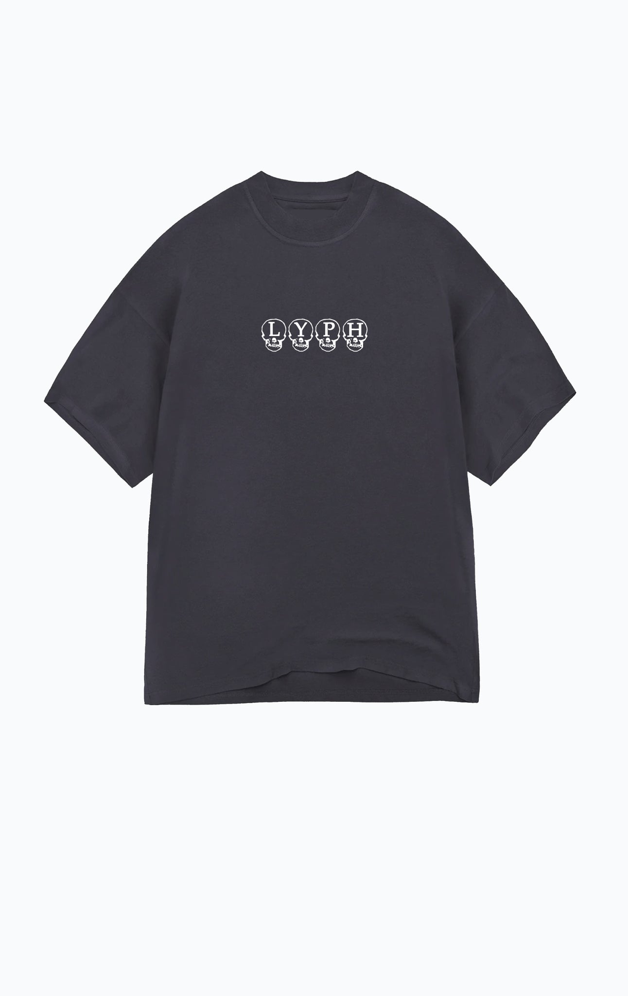 SKULL T-SHIRT WASHED BLACK